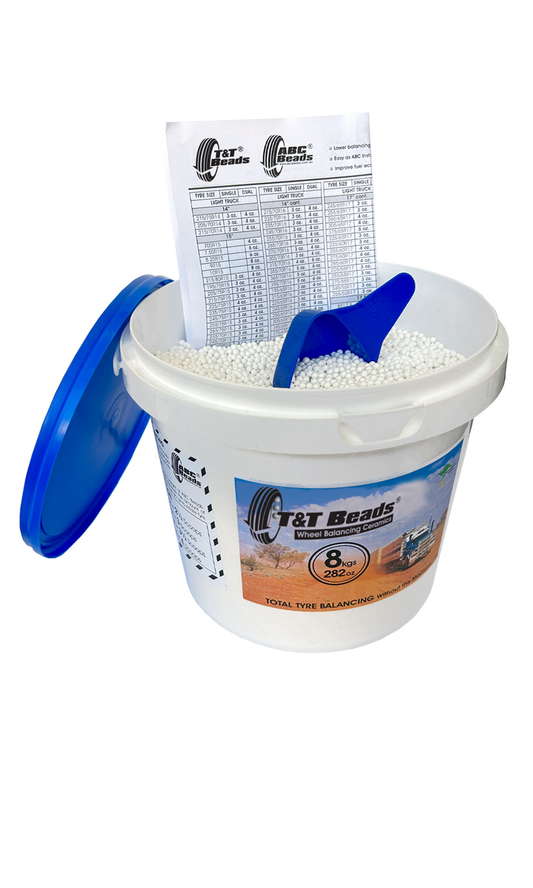 8kg (282oz) Bucket of T&T Wheel & Tyre Balancing Beads - ABC Beads